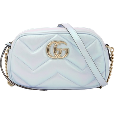 Gucci Marmont Small Shoulder Bag - Blue Iridescent