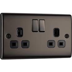 Black Electrical Outlets & Switches BG NBN22B-01