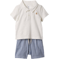 GAP Baby's Polo Outfit Shorts Set - White/Blue