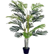 Polyester Interior Details OutSunny Tropical Palm Green Artificial Plant