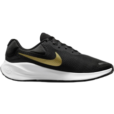 Nike Road - Women Running Shoes Nike Revolution 7 W - Black/White/Metallic Gold