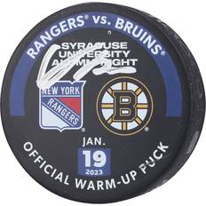 Fanatics Authentic Adam Fox New York Rangers Autographed Practice-Used Puck Used During Warmups vs. Boston Bruins on January 19, 2023