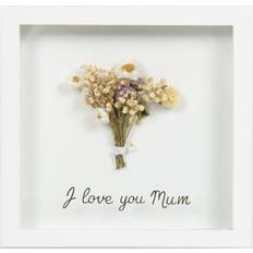 Lesser & Pavey I Love You Mum White Framed Art 20x20cm