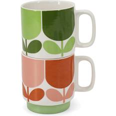 Orla Kiely Flower Tomato/Fern Mug 2pcs