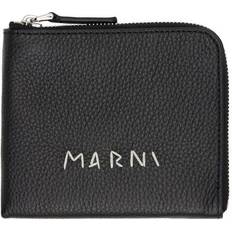 Marni Black Zip Around Wallet - 00N99 Black