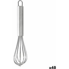 Stainless Steel Whisks BigBuy Home Stainless steel Silver 48 Units Whisk