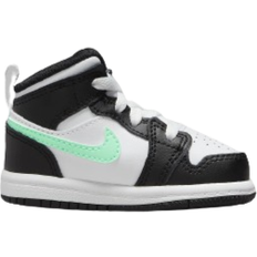 Nike Air Jordan 1 Mid TD - White/Black/Green Glow