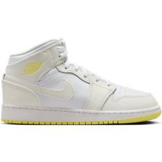 Nike Air Jordan 1 Mid GS - Sail/White/Light Laser Orange