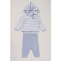 Rock A Bye Baby Knit Cardigan and Trousers Outfit Set Baby Blue 6-12