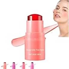 GSKKLQ Milk Jelly Blush, Water Jelly Tint Stick, Milk Jelly Tint, Jelly Blush, Jelly Lip Tint, Sheer Lip & Cheek Stain Byggbar akvarellfinish 1 000 svep per stick Korall