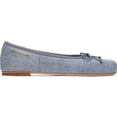 Alexander Wang Blue Billie Trompe-L'oeil Ballerina Flats 113 Pebble Bleach IT