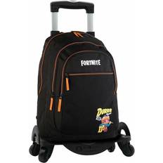 Fortnite School Rucksack with Wheels Durrr Black 44 x 30 x 20 cm