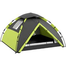 OutSunny 3-4 Man Camping Tent Portable with Bag, Quick Setup