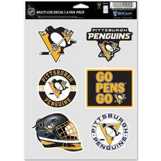 WinCraft Pittsburgh Penguins Multipurpose Fan Sticker 6-pack
