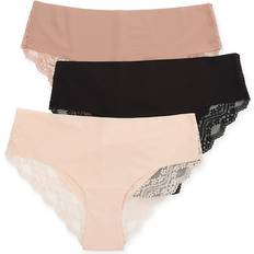 b.tempt'd by Wacoal Women's b.bare Cheeky Panty Pack in Light Nude/Nude/Black 970467 HerRoom.com