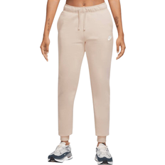 Nike Sportswear Club Fleece Women's Mid-Rise Joggers - Sanddrift/White