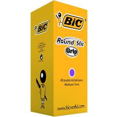 Bic Round Stic Grip Ballpoint Pens 40 - Packs