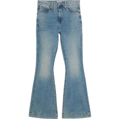 River Island High Waisted Tummy Hold Flare Jeans - Blue