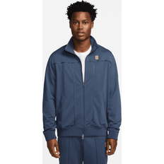 Blue - Tennis Outerwear Nike Court Men's Tennis Jacket Blue Polyester