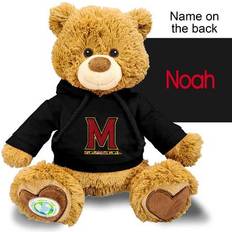 Chad & Jake Black Maryland Terrapins Personalized Plush Polly Bear