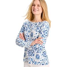 Joules Womens Printed Harbour Cotton Long Sleeved Top 14- Bust 39.5' 100cm