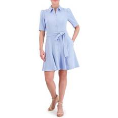 Eliza J Puff Sleeve Shirtdress