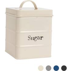 Harbour Housewares Vintage Metal Sugar Cream Kitchen Container