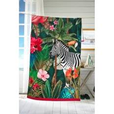 Multicoloured Towels Deyongs Tropical Zoo Velour Bath Towel Multicolour (180x90cm)