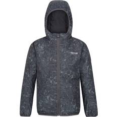 Regatta Kid's Volcanics Reflective Jacket VII - Seal Grey Terrain Print