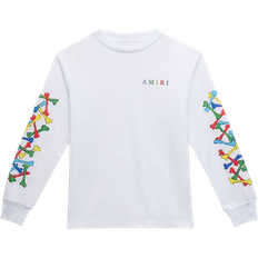 Amiri Kids Bones Scribble Long Sleeve T-shirt - White