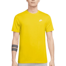 Nike Men - S - Yellow T-shirts Nike Sportswear Club Men's T-shirt - Lightning