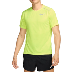 Men - Yellow Tops Nike Miler Short-Sleeved Running Top Men - Volt