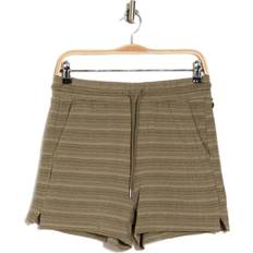 Andrew Marc Heritage Stripe Shorts in Dusty Olive Combo