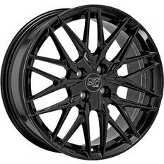 MSW 50-4 Alloy Wheels In Gloss Black Set Of 4 17x7 Inch ET32 4x108 PCD, Black
