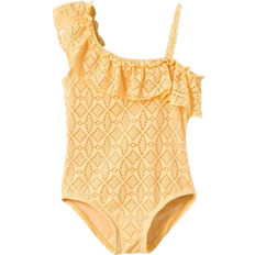 Name It One-Shoulder Swimsuit - Sahara Sun