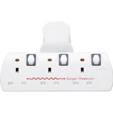 Benross 3 Way Switched Wall Adaptor With Surge Protection