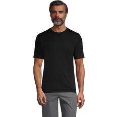 Lands' End Tops Lands' End School Uniform Men's Tall Short Sleeve Essential T-shirt Black