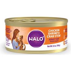 Halo Pets Holistic Grain Free Adult Chicken, Shrimp & Crab Stew Canned Cat Food