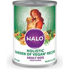 Halo Pets Holistic Garden of Vegan Recipe Adult Canned Dog 13-oz, case of 12