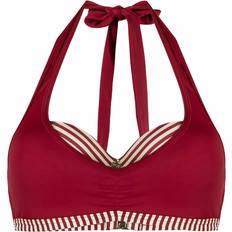 Marlies Dekkers stripe-detail bikini top women Polyamide/Spandex/Elastane Red