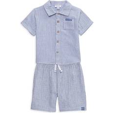 Calvin Klein Boy's Striped Top & Shorts Set 2-piece - Blue