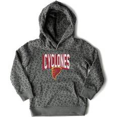 Gameday Couture Girls Youth Black Iowa State Cyclones Running Wild Leopard Print Pullover Hoodie