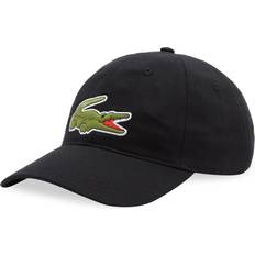 Lacoste Cotton Headgear Lacoste Logo-Appliquéd Cap - Black