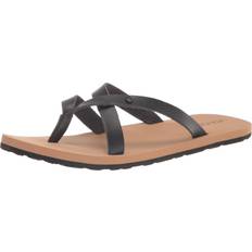 Volcom Women's Stone Step Sandal Flip-Flop, Black