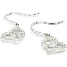 Les Tresors De Lily Earrings - Silver/Transparent