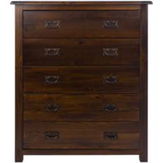 Core Products Boston Dark Lacquered Finish Chest of Drawer 90x115cm