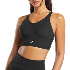 Gymshark Longline Crossback Sports Bra - Black