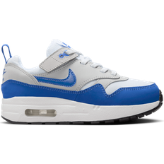 Nike Air Max 1 EasyOn PSV - White/Neutral Grey/Black/Game Royal