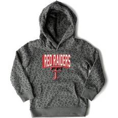 Gameday Couture Girls Youth Black Texas Tech Red Raiders Running Wild Leopard Print Pullover Hoodie