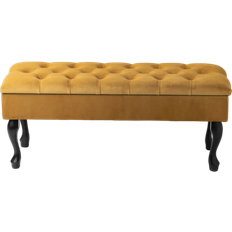 Mercer41 Hulse Yellow Storage Bench 100x44cm